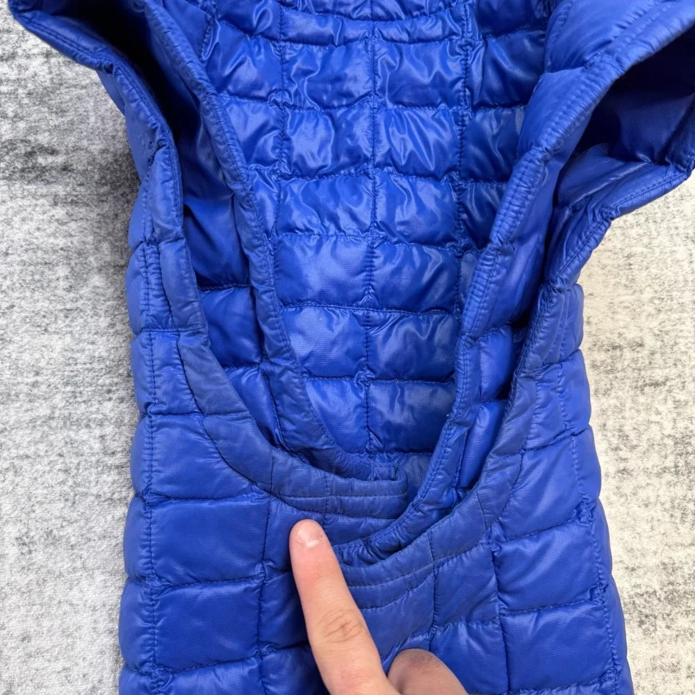 The North Face Thermoball‎ Eco Vest Mens Medium Blue Quilted Puffer Insulated
